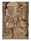 Emperor Maximilian I Riding a Horse, 1518 reproduction procédé giclée par Hans Burgkmair