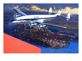 Boac Plane, from 'speed and Power' Giclee Print by Wilf Hardy