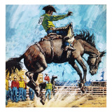 Larry Mahan, Superstar of the Rodeo Giclee Print by Payne 