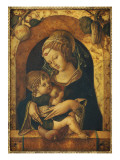 The Madonna and Child at a Marble Parapet Giclee Print by Carlo Crivelli