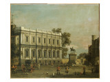 A Capriccio of Buildings in Whitehall, C.1754 Giclee Print by Canaletto 