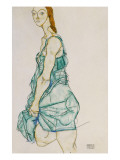 Upright Standing Woman, 1912 Giclee-vedos tekijänä Schiele Upright Standing Woman, 1912 Giclee-vedos tekijänä Schiele