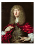 Portrait of Sir John Chardin reproduction procédé giclée par Pierre Mignard