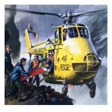 Search and Rescue, from 'Into the Blue' Giclee Print by Wilf Hardy