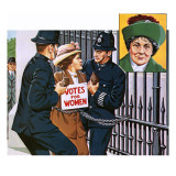 Suffragettes, with Emmeline Pankhurst Giclee Print by John Keay