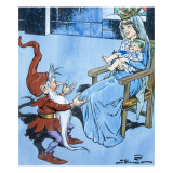 Rumplestiltskin and the Princess, 1959 Giclee-trykk av Jesus Blasco
