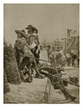 Building the First Fort at Madras, 1640 Giclee Print by Richard Caton Woodville II