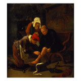 A Village Doctor Tending a Peasant's Shin Giclee Print by Jan Havicksz. Steen