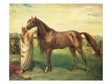 Hadji, an Arabian Stallion, 1853 Giclee Print by Theodore Chasseriau