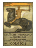 Deutsche Werkbund Austellung, Coln, 1914 Giclee-trykk av Peter Behrens Deutsche Werkbund Austellung, Coln, 1914 Giclee-trykk av Peter Behrens