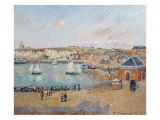 The Outer Harbour at Dieppe, 1902 reproduction procédé giclée par Camille Pissarro