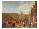 The Piazza Di San Marco, Venice reproduction procédé giclée par Luca Carlevaris