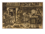 The Academy of Baccio Bandinelli, 1547 Impressão giclée por Enea Vico