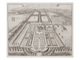 Fairford House, the Seat of Samuel Barker reproduction procédé giclée par Johannes Kip