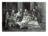Family Portrait of Emperor Alexander Ii Giclee Print by Russian Photographer 