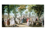 Promenade En Boulevard Du Temple, 1788 reproduction procédé giclée par Jacques Francois Joseph Swebach