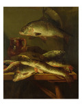 Still Life with Carp Giclee-trykk av Abraham Hendricksz Van Beyeren Still Life with Carp Giclee-trykk av Abraham Hendricksz Van Beyeren