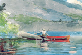The Red Canoe, 1884 reproduction procédé giclée par Winslow Homer