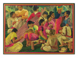 Mexican Village Scene Giclee Print by Mexican School 