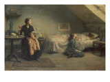 Widowed and Fatherless, 1888 Giclee Print by Thomas Benjamin Kennington
