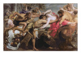 Lapiths and Centaurs reproduction procédé giclée par Rubens 