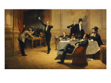 The Dinner Party, 1837 Lámina giclée por Ferencz Paczka
