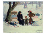 Nursemaids, High Bridge Park Giclee Print by George Luks