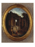 Landscape with Ruins Giclee Print by Hubert Robert