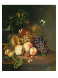 A Still Life on a Marble Ledge Lámina giclée por Rachel Ruysch A Still Life on a Marble Ledge Lámina giclée por Rachel Ruysch