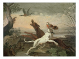 Gundogs Flushing a Duck reproduction procédé giclée par Abraham Danielsz. Hondius