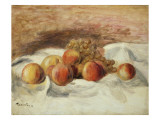 Still Life with Peaches Giclee Print by Pierre-Auguste Renoir