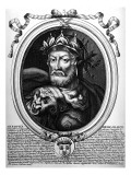 Portrait of Merovech reproduction procédé giclée par Nicolas de Larmessin