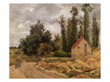 The Road to Osny, 1872 reproduction procédé giclée par Camille Pissarro