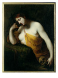 The Penitent Magdalen Giclée-tryk af Francesco Furini