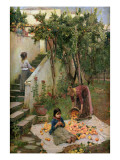 The Orange Gatherers Giclee Print by John William Waterhouse