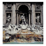 Trevi Fountain, Built 1732-62 Giclee Print by Nicola Salvi