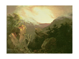 Mountain Sunrise, 1826 reproduction procédé giclée par Thomas Cole