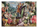 The Gathering of Manna, 1602 Giclée-Druck von Marten De Vos