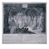 Frederick Ii in the Crypt, 1786 Giclee-trykk av Johann Friedrich Beer