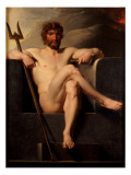 Poseidon Enthroned Reproduction procédé giclée par Friedrich Heinrich Fuger