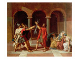The Oath of the Horatii Lámina giclée por Jacques-Louis David