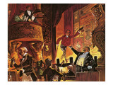 Victorian Music Hall reproduction procédé giclée par Peter Jackson
