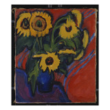 Sunflowers, 1909-18 reproduction procédé giclée par Ernst Ludwig Kirchner
