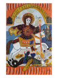 Saint George and the Dragon Giclee Print by Serbian School 