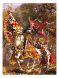 Robin Hood Jumping from a Tree reproduction procédé giclée par John Millar Watt