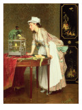 The Yellow Canaries Giclee Print by Joseph Caraud