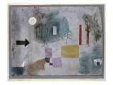 Passing by Red Pillars, 1928 Giclee Print by Paul Klee