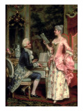The Singing Lesson Giclee Print by Arturo Ricci