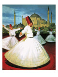 Whirling Dervishes Giclee-trykk av Robert Brook