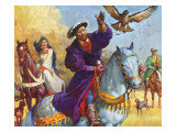 King Henry Viii Hunting reproduction procédé giclée par McConnell 